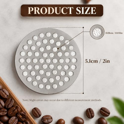 Image 2 of Supvox 51mm Puck Screen 0.8mm Slim 304 Stainless Steel Espresso Mesh