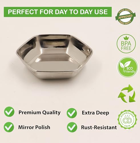 Image 11 of Spillbox Stainless Steel Halwa Plates