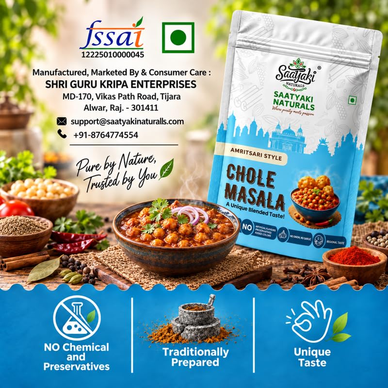 Image 10 of SAATYAKI NATURALS Amritsari Chole Masala