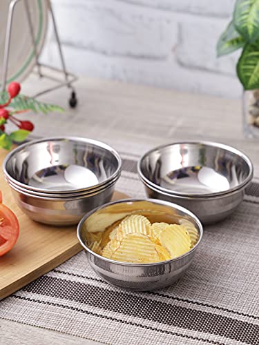 Image 1 of Default Title for the product neelam Stainless Steel 6, 22 Gauge Diamond Prem 250 ml Vati Set of 4
