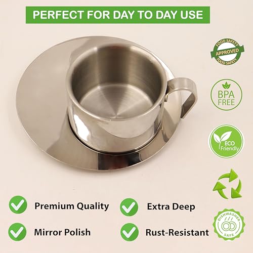 Image 11 of Spillbox Stainless Steel Cup and Saucer