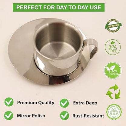 Image 11 of Spillbox Stainless Steel Cup and Saucer