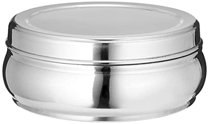 Image 3 of neelam Stainless Steel Puri Belly Dabbas Canister 550 ml