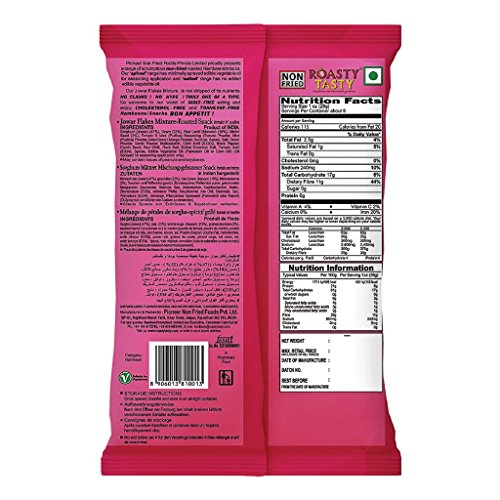 Image 3 of Roasty Tasty Roasted Jowar Flakes Mixture Indian Namkeen Snacks - 750g