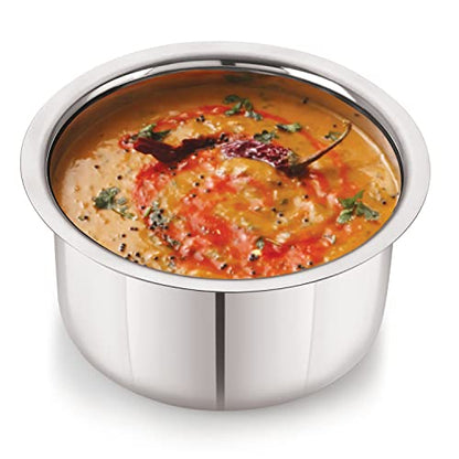 Image 4 of neelam Stainless Steel Flat Bottom Tope 1100 ml