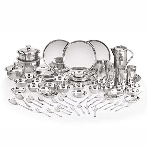 Image 7 of 81 cm / Premium for the product neelam Stainless Steel Dinner Set