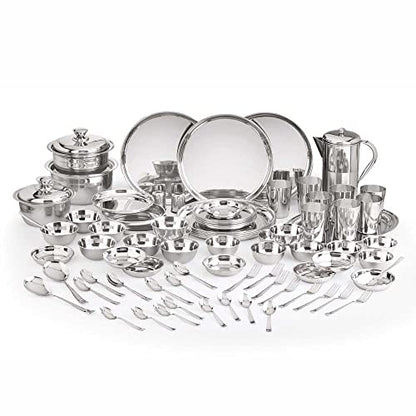 Image 7 of 81 cm / Premium for the product neelam Stainless Steel Dinner Set