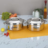 Image 1 of Default Title for the product Sumeet Stainless Steel Casserole with Steel Lid | 2 Pieces - 1.5 Ltr Each