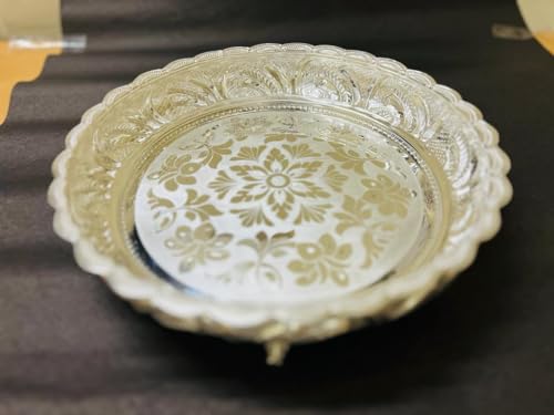 Image 4 of Dista Silvers Floral Design Plate 420g