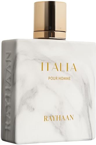 Image 1 of 100 ml / Pack of 1 for the product RAYHAAN Italia Eau de Parfum for Men Long Lasting Citrus Spicy Aromatic Sweet Fragrance with Bergamot Lavender Vanilla and Tonka Bean