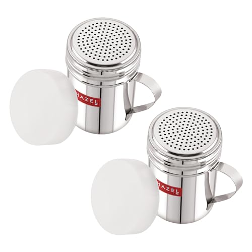 Image 5 of Silver, Masala Sprinkler with handle / 2 for the product HAZEL Stainless Steel Powder Shaker