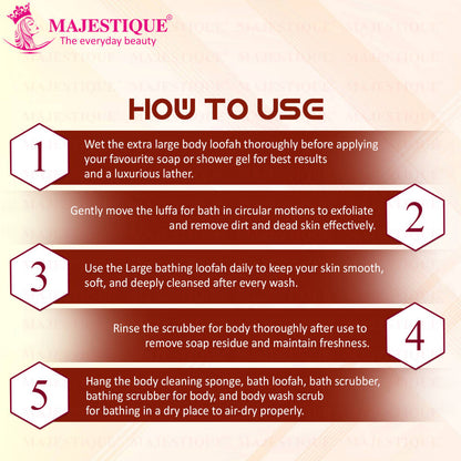 Image 3 of Majestique Luxury Bathing Round Loofah