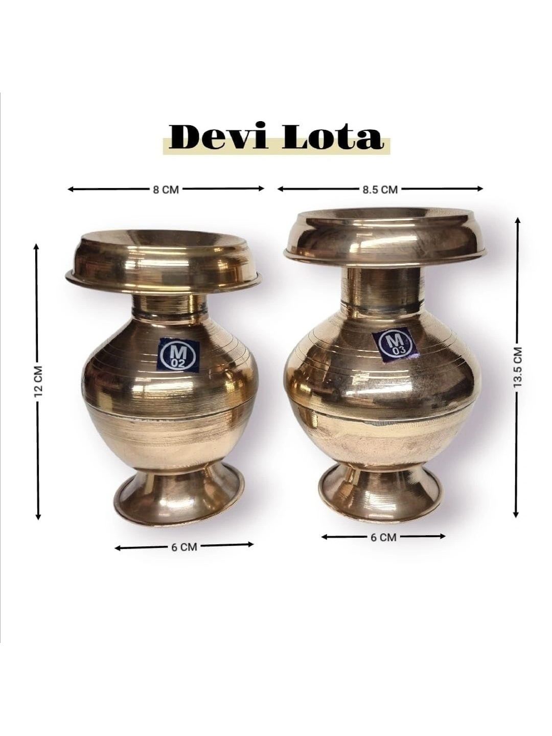Image 6 of HATEKHORI Copper Devi Lota - Kalash