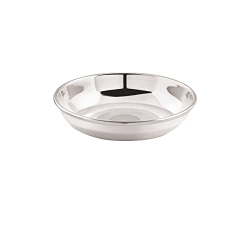 Image 3 of neelam Stainless Steel 5.5 22G Diamond Halwa Plate, 11 cm, Silver