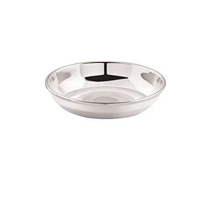 Image 3 of neelam Stainless Steel 5.5 22G Diamond Halwa Plate, 11 cm, Silver