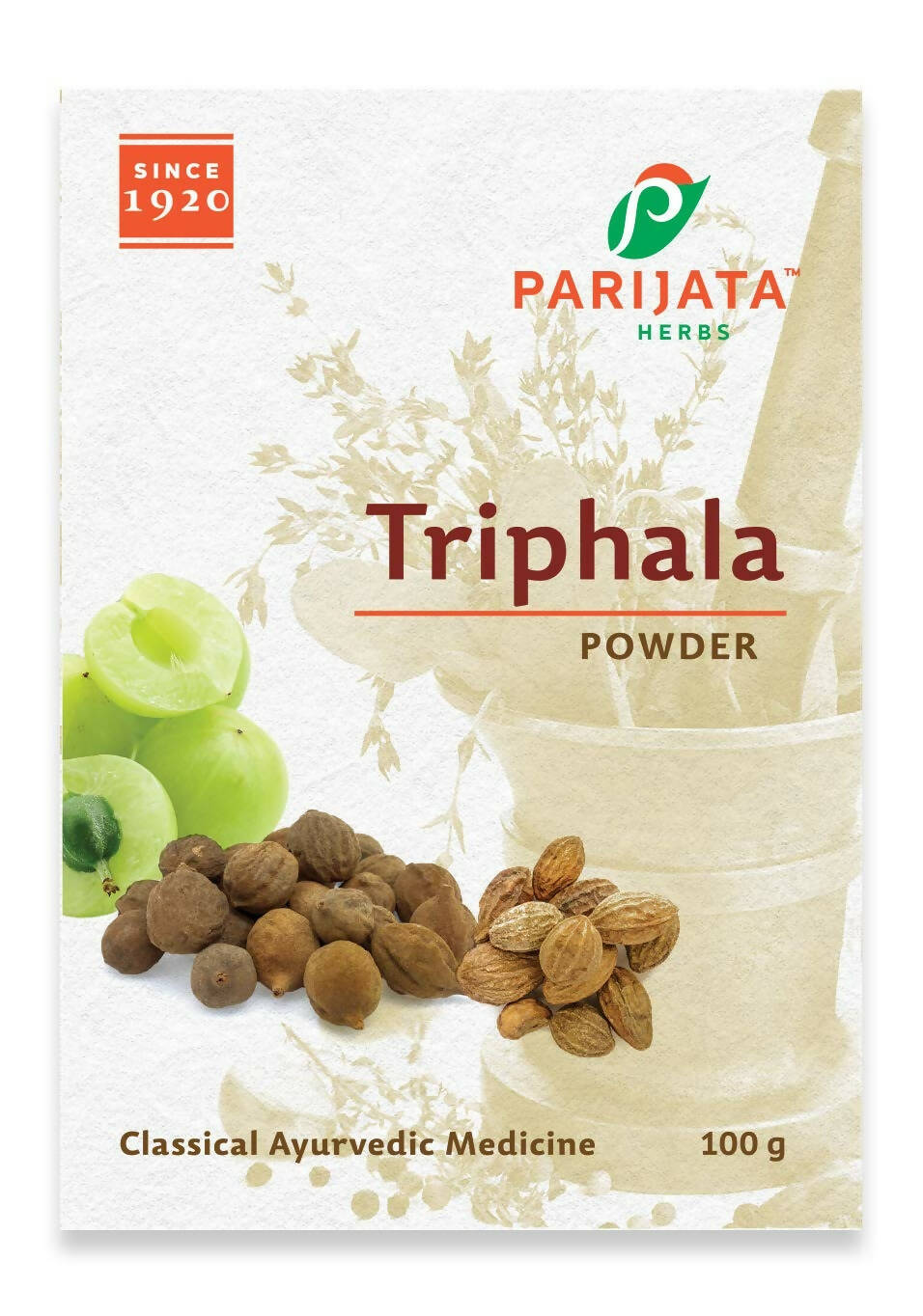 Image 1 of 100 gm for the product Parijata Herbs Triphala Powder