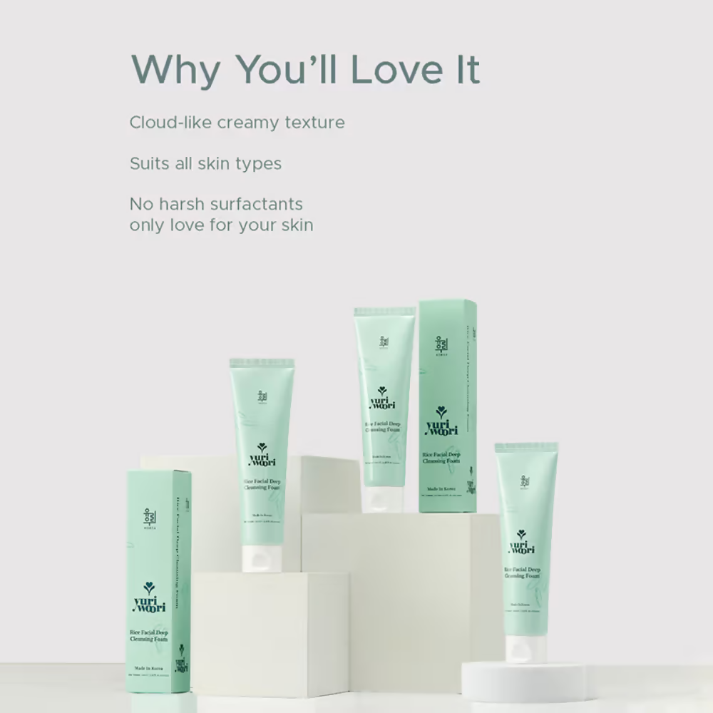 Image 6 of Yuri Woori Rice Facial Deep Cleansing Foam