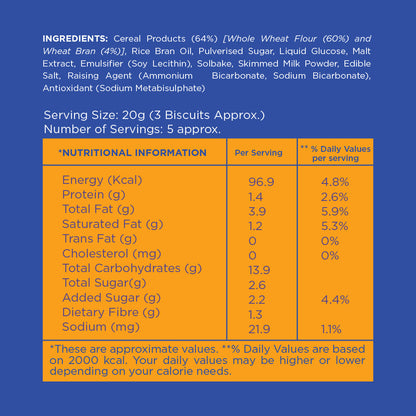 Image 6 of Open Secret Healthy Digestive Biscuit - 0% Maida, 0% Palm Oil, High Fibre - Goodness of Atta | Guilt Free