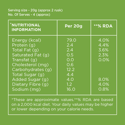Image 8 of Open Secret High Protein Rusk - Elaichi