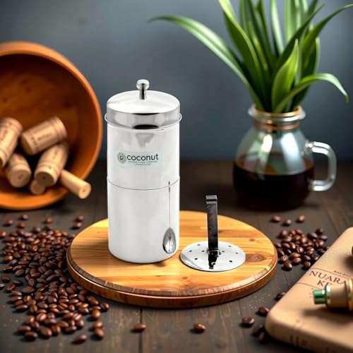 Image 5 of coconut Stainless Steel Filter Coffee Maker 400ml