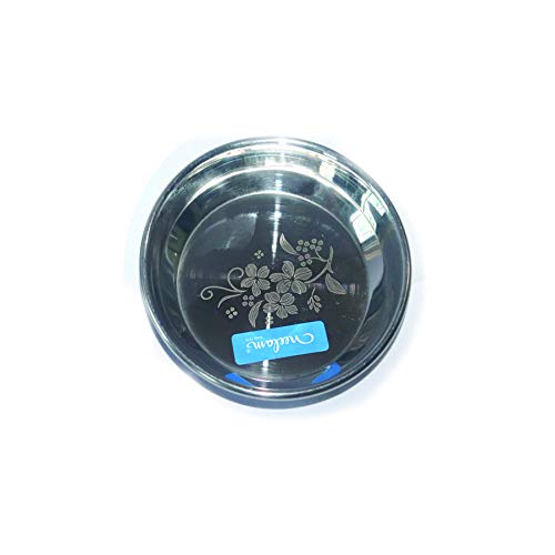 Image 1 of Default Title for the product neelam Stainless Steel Halwa Plate 9.8 cm