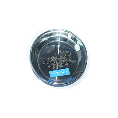 Image 1 of Default Title for the product neelam Stainless Steel Halwa Plate 9.8 cm