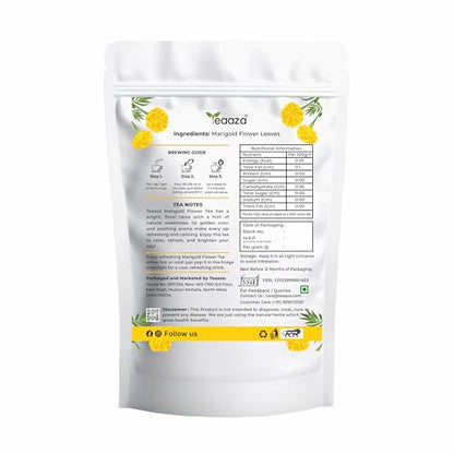 Image 2 of Teaaza Marigold Flower Tea | Natural Sun Dried Marigold Flower 100 Grams, 200 Cups