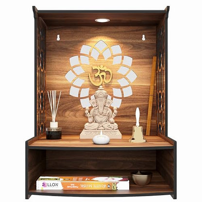 Image 1 of Default Title for the product Rellon Industries Temple for Home Mandir with LED Spot Light (A3)