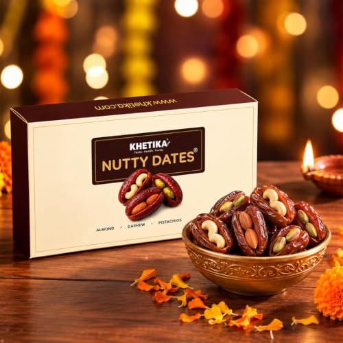 Image 3 of KHETIKA Premium Nutty Dates Assorted Dry Fruit Gift Pack 12 Pcs