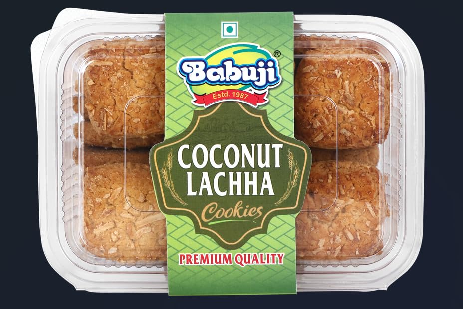 Image 1 of Default Title for the product BABUJI Coconut Lachha Cookies 300 gram