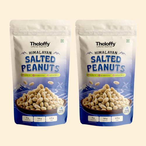 Image 2 of THELOFFY Himalayan Salted Masala Roasted Peanuts,Protein Snack,200g x 2