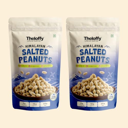 Image 2 of THELOFFY Himalayan Salted Masala Roasted Peanuts,Protein Snack,200g x 2
