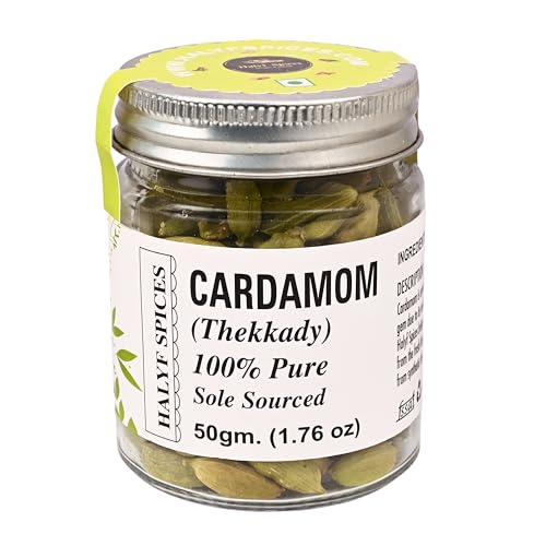 Image 1 of Default Title for the product Halyf Spices Whole Green Cardamom (Elaichi), 50 Gm