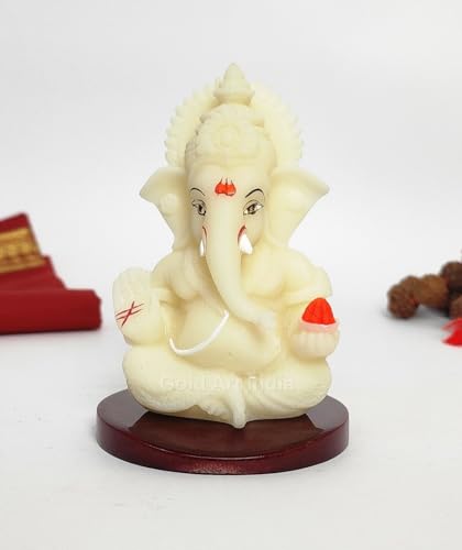 Image 5 of IVORYMUKUT for the product Gold Art India Ceramic Ganesh Idol