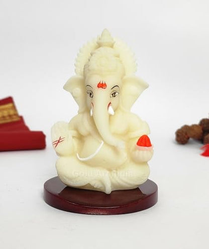 Image 5 of IVORYMUKUT for the product Gold Art India Ceramic Ganesh Idol