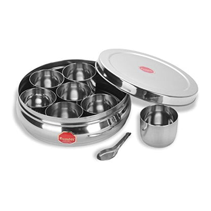 Image 6 of Sumeet Stainless Steel Belly Shape Masala Box