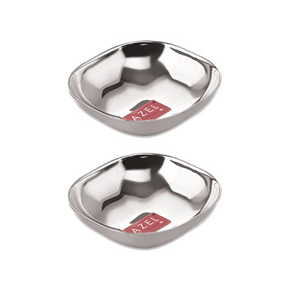 Image 6 of SS, 260 ML / Set of 2 for the product HAZEL Steel Dessert Silver Plate