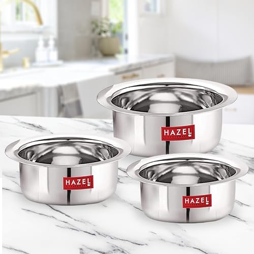 Image 1 of Default Title for the product HAZEL Stainless Steel Tope Set of 3