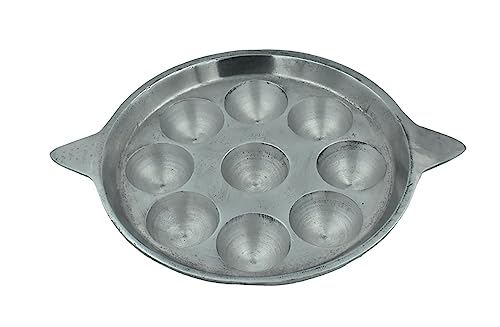 Image 3 of 9pit for the product CooPany Traditional Indolium Appam Patra/Kuzhi Paniyaram Pan/Paniyara Kallu