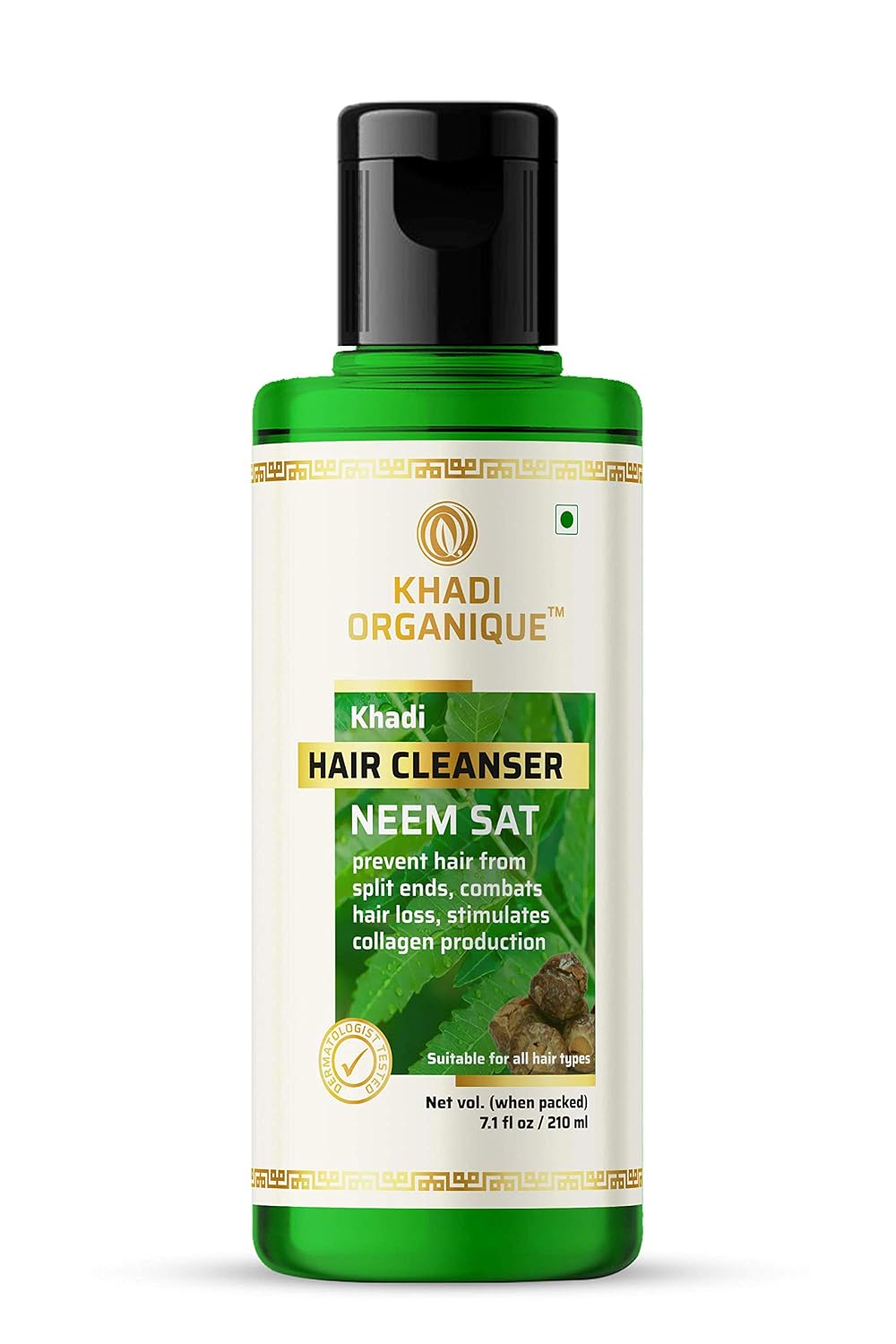 Image 1 of 210 ml for the product Khadi Organique Neem Sat Hair Cleanser
