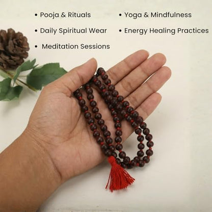 Image 5 of Red Sandalwood Mala | Lal Chandan Mala 108 Beads