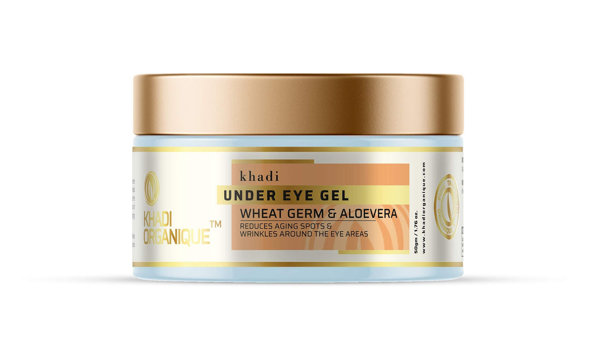 Image 1 of 50 gm for the product Khadi Organique Under Eye Gel for Wrinkles & Ageing Spots