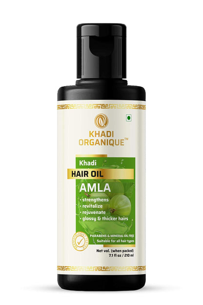 Image 1 of 210 ml for the product Khadi Organique Amla Hair Oil Without Mineral Oil