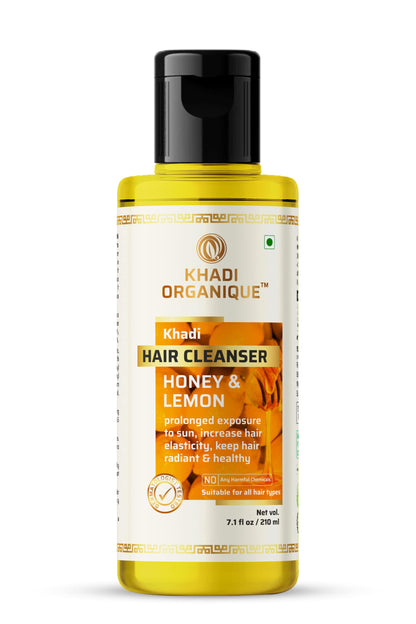 Image 1 of 210 ml for the product Khadi Organique Honey & Lemon Juice Hair Cleanser