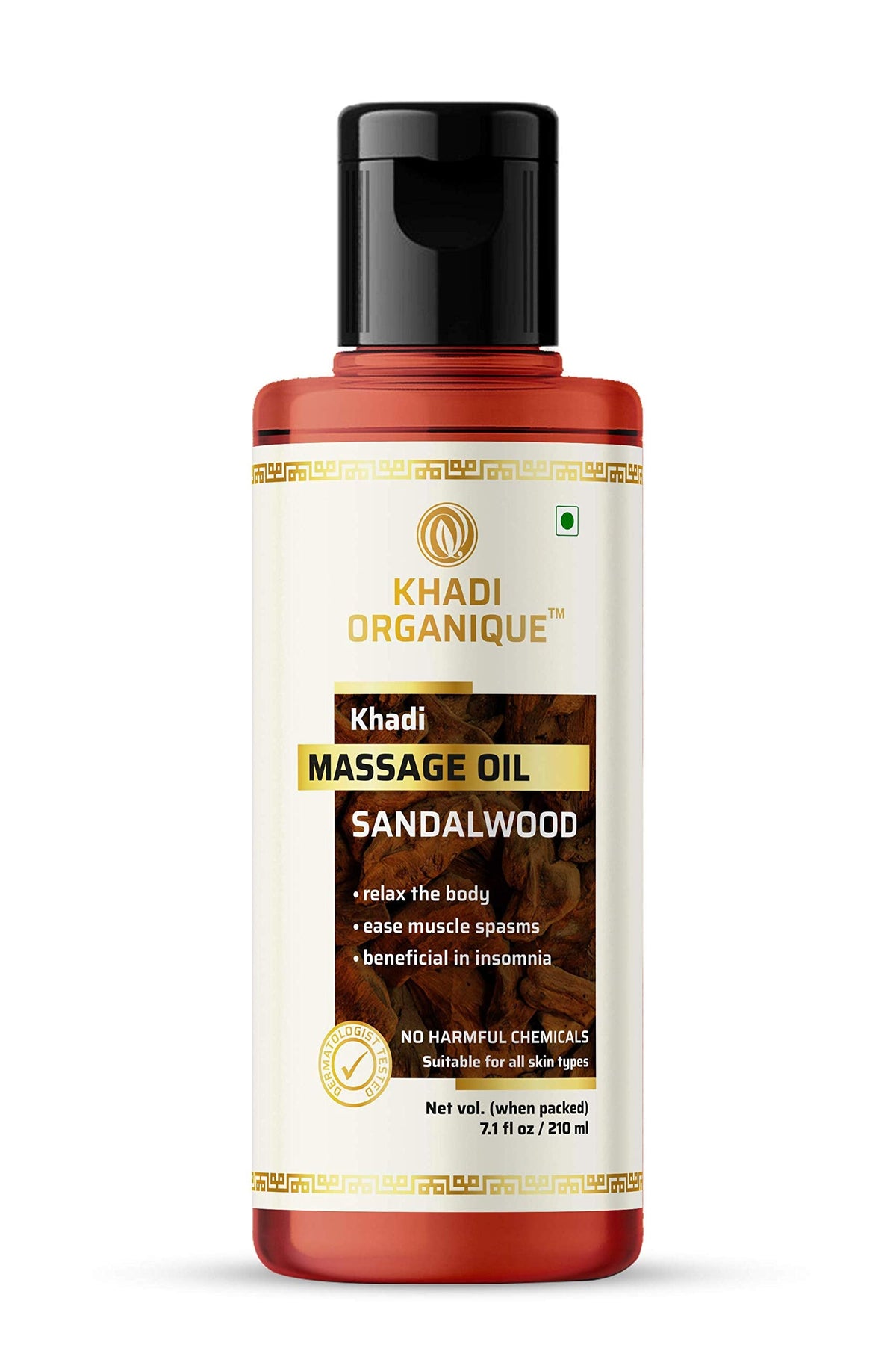 Image 1 of 210 ml for the product Khadi Organique Sandalwood Massage Oil