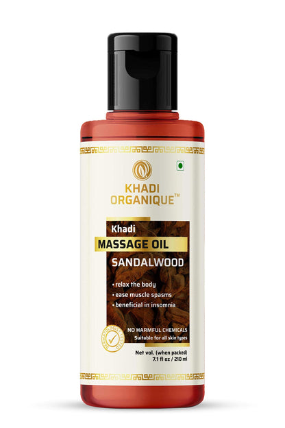 Image 1 of 210 ml for the product Khadi Organique Sandalwood Massage Oil