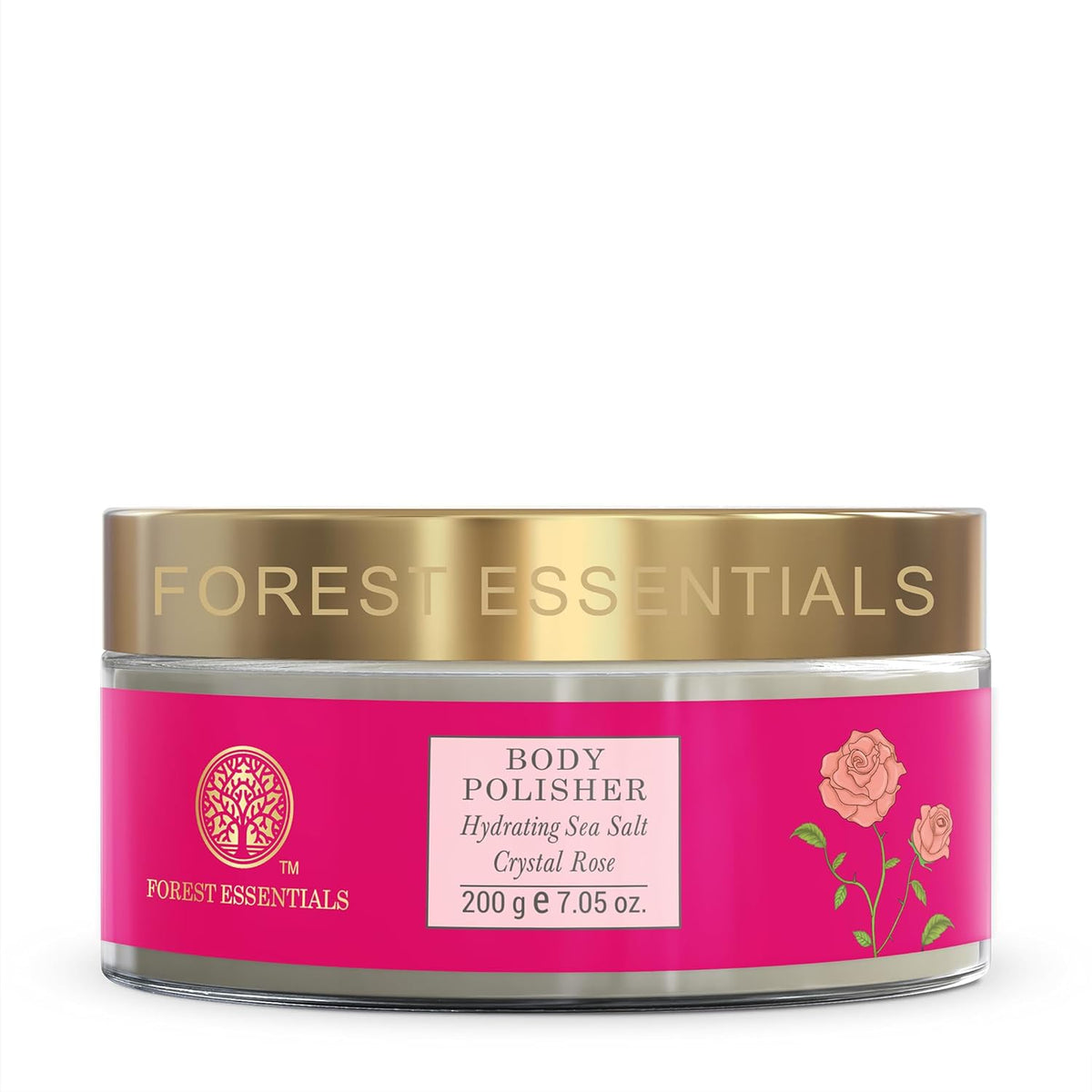 Image 1 of Forest Essentials Body Polisher Hydrating Sea Salt Crystal Rose
