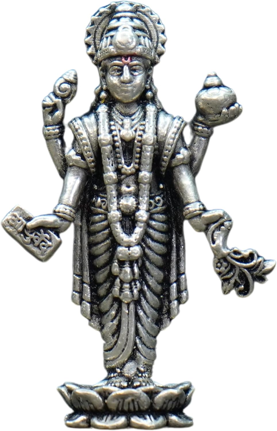 Image 1 of Dista Silvers Pure Silver Antique Dhanvanthri Standing 18.16G