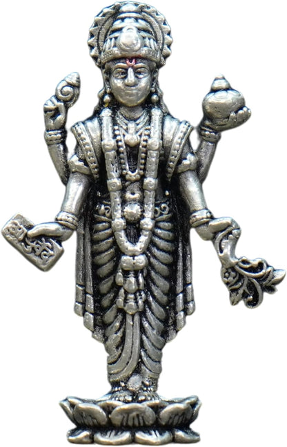 Image 1 of Dista Silvers Pure Silver Antique Dhanvanthri Standing 18.16G
