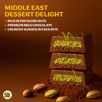 Image 2 of 5:15 PM Kunafa Chocolate Bar Dubai Style